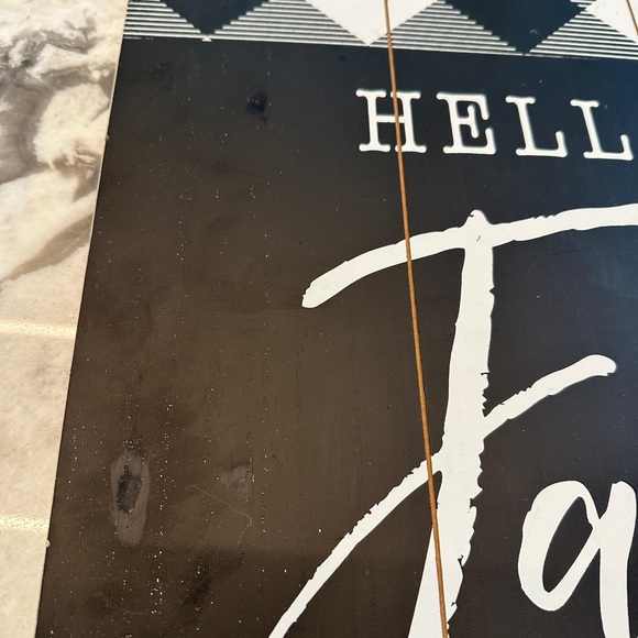 Wooden Hello Fall Sign - Picture 3 of 4